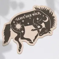 Leave her wild sticker