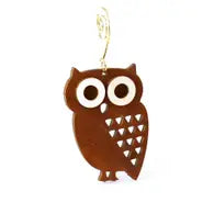 Little Hoot Owl Wood Ornament