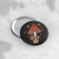 Groovy mushroom button