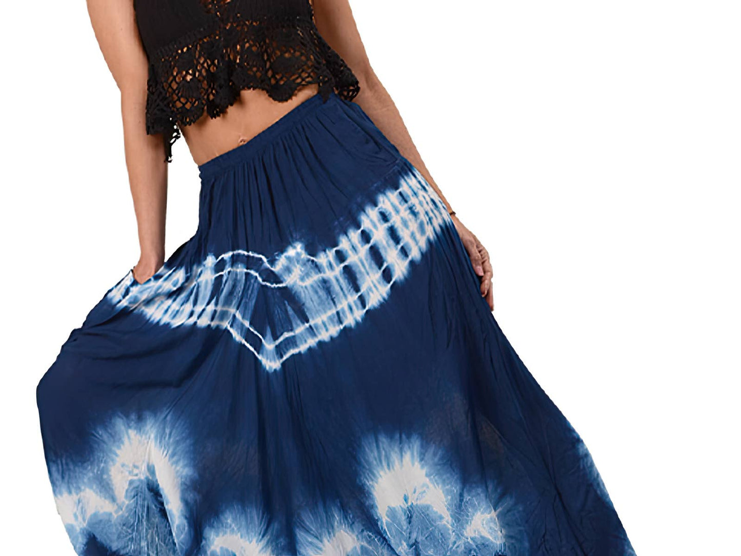 Natural Indigo Tie Dye Funky Style Harem Pants