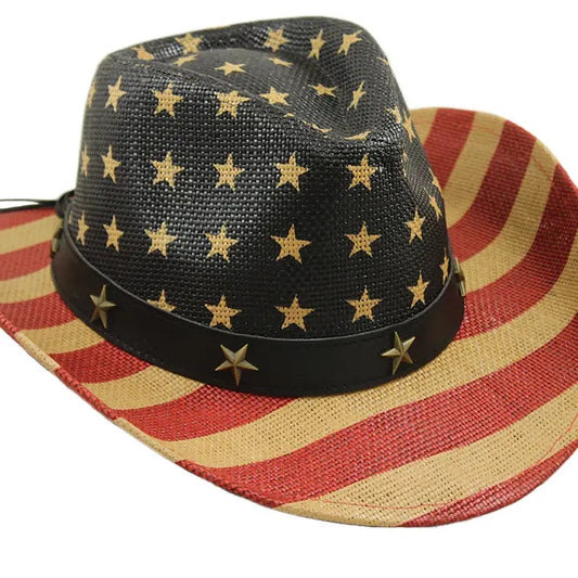 Cowboy Hat - American Flag Motif