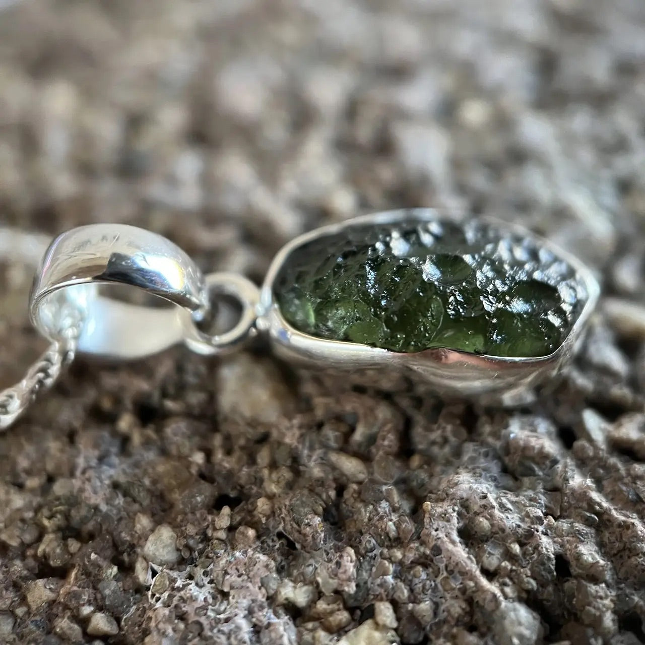 Moldavite Pendant - Medium
