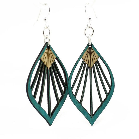 Fan Leaf Palm Earrings