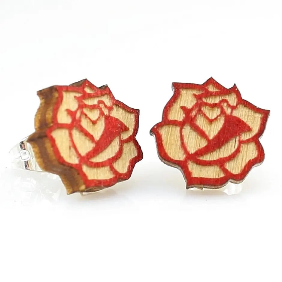 Rose Stud Earrings