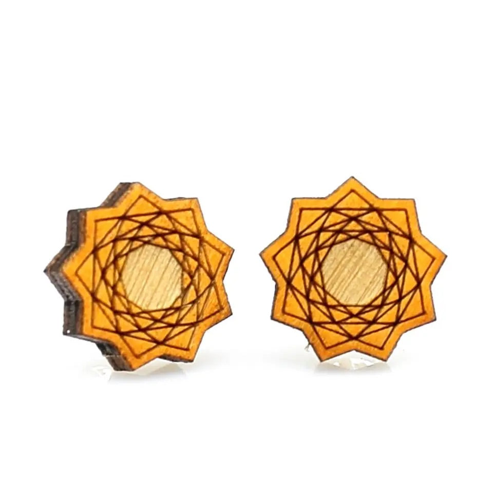 Vector Flower Stud Earrings