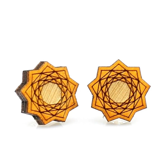 Vector Flower Stud Earrings