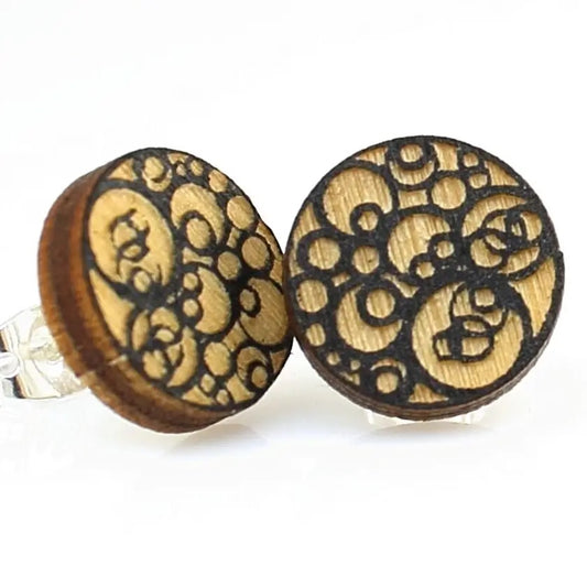 Circle In Circle Stud Earrings