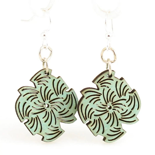 Abstract Lined Blossom Earrings