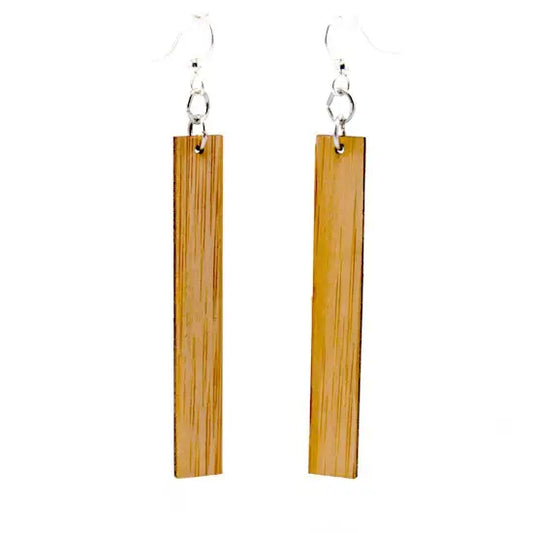 Chic Rectangle Bamboo Earrings