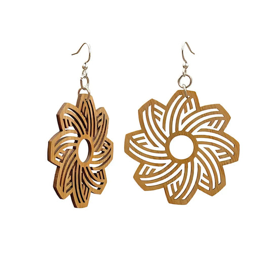 Flower Bamboo Earrings