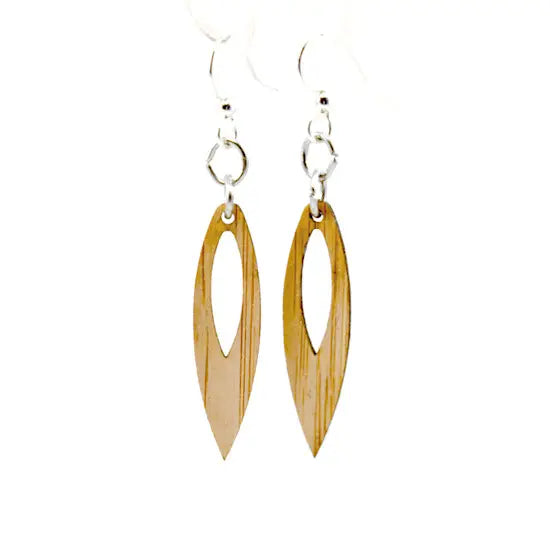 Pointed Drop Bamboo Earrings