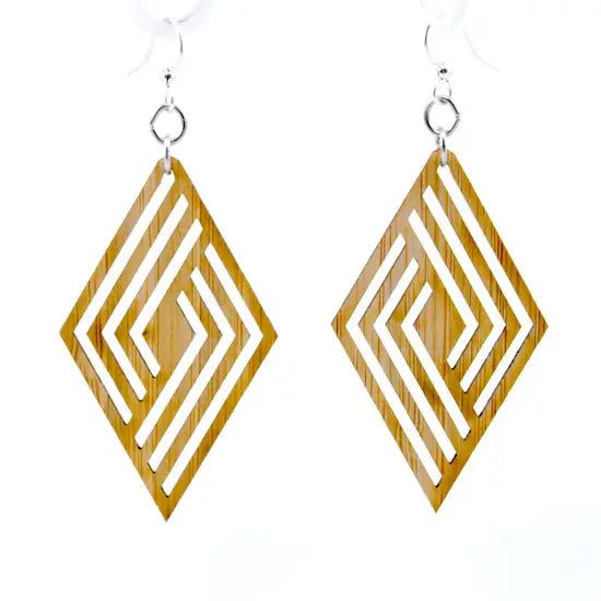 Rhombus Bamboo Earrings