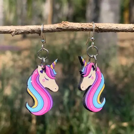 Bashful Unicorn Earrings