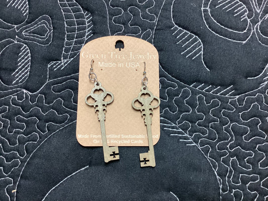 Skeleton Key Earrings