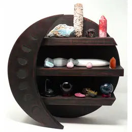 Acacia Wood Moon Phases Shelf