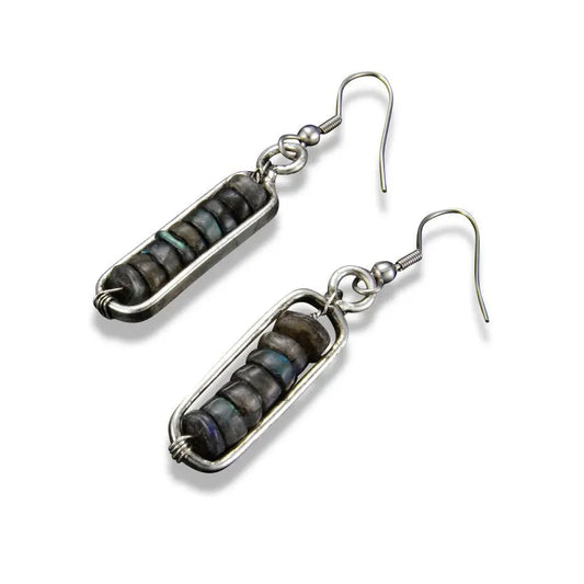 Banjara Labradorite Stones Encased Earrings