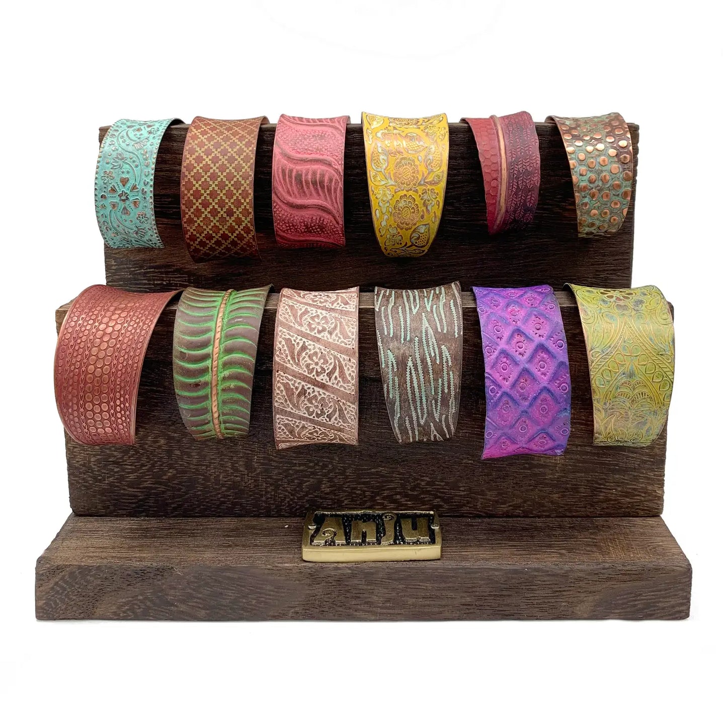 Copper Patina Cuff Bracelets - Assorted