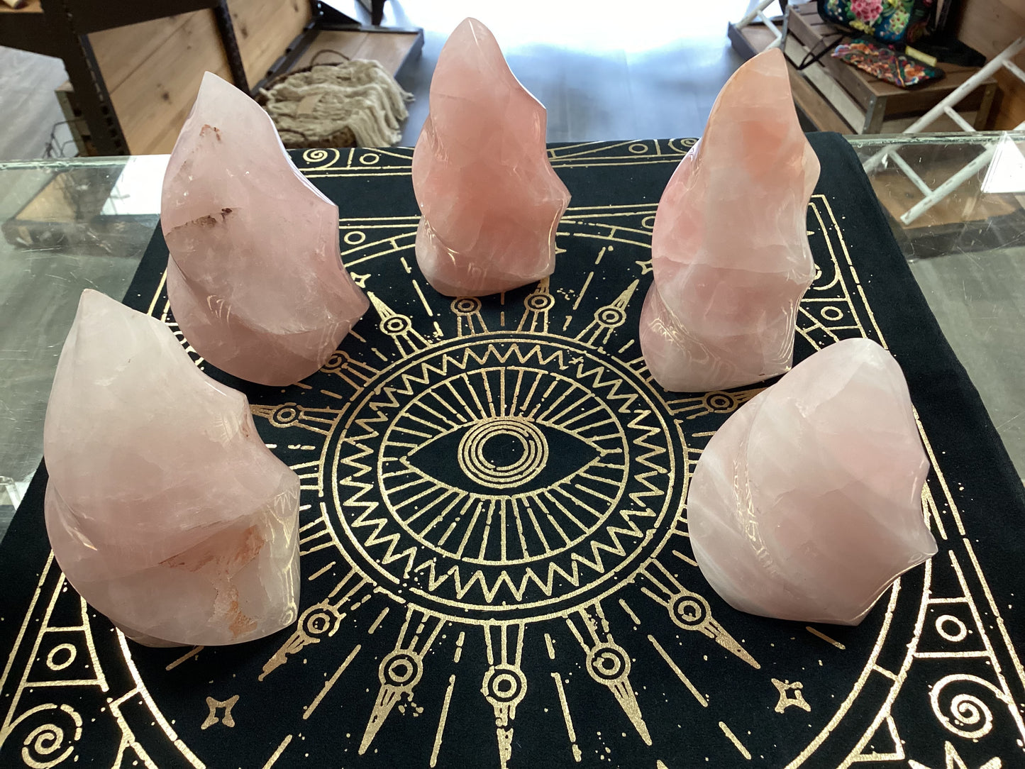 Rose Quartz Freeform Flames