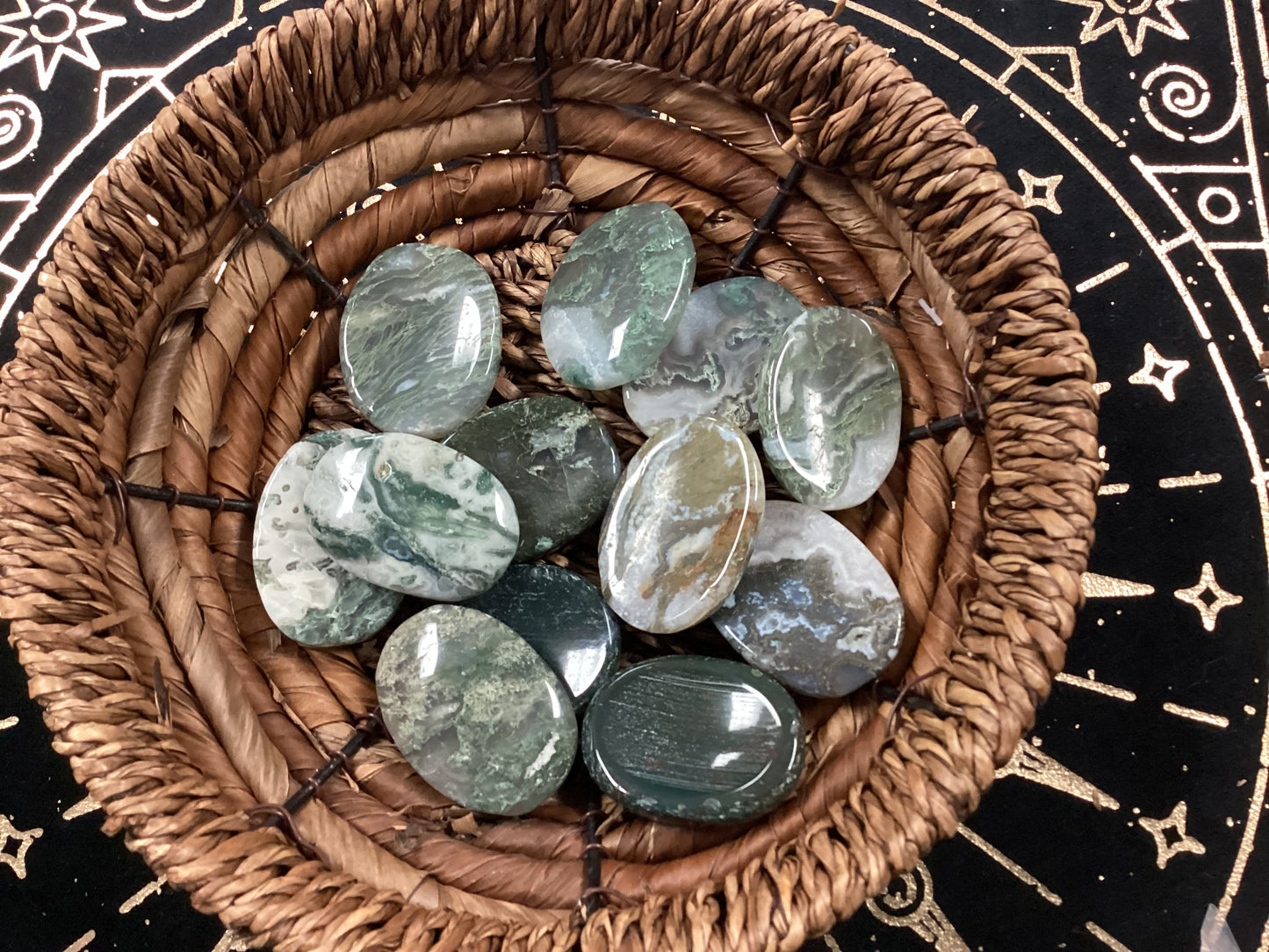 Worry Stones - Moss Agate