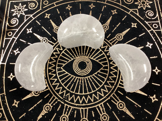 Selenite Crescent Moon Bowl