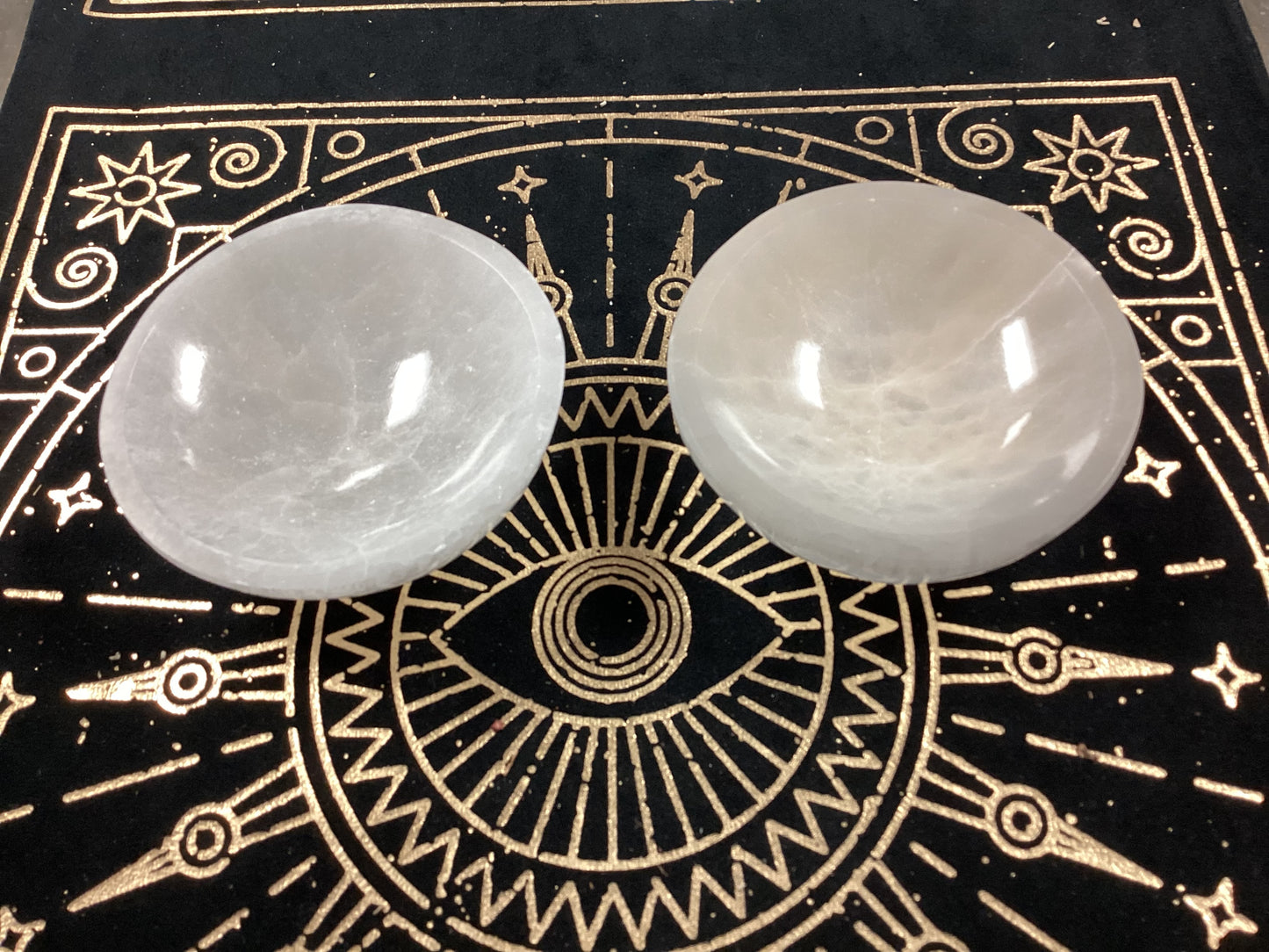 Selenite Round Crystal Bowls