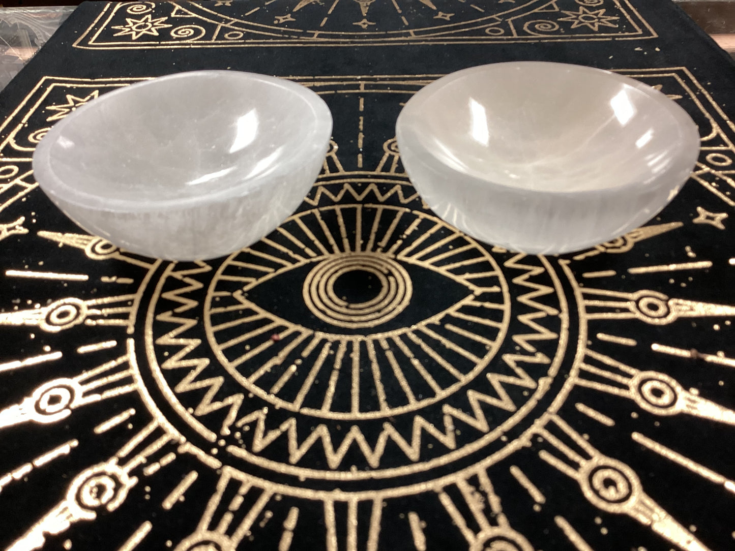 Selenite Round Crystal Bowls