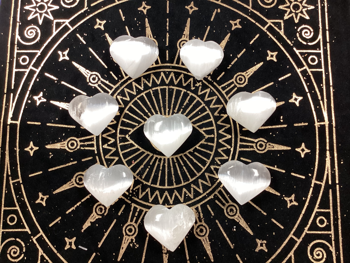 Selenite Hearts