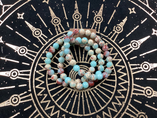 Elastic Bracelet - Blue Jasper - Set of 3