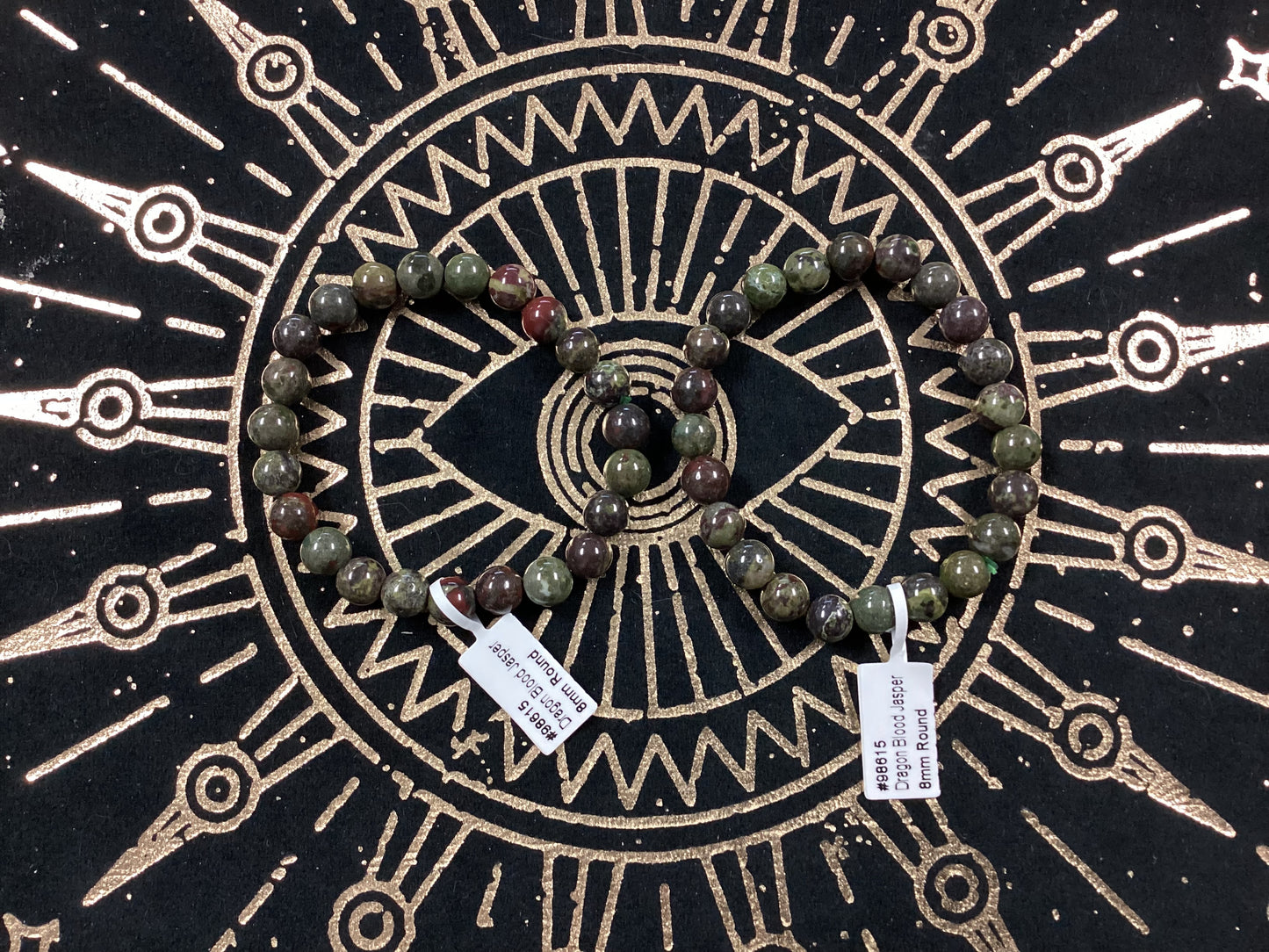 Elastic Bracelets - Dragons Blood Jasper