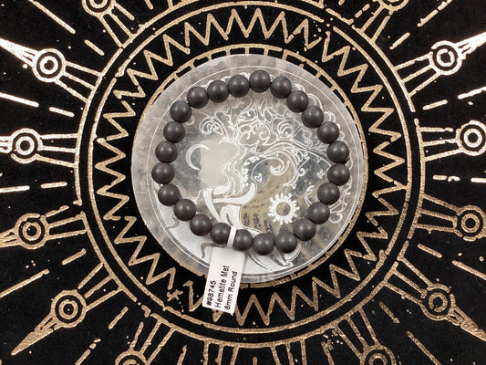 Elastic Bracelet - Matte Hematite