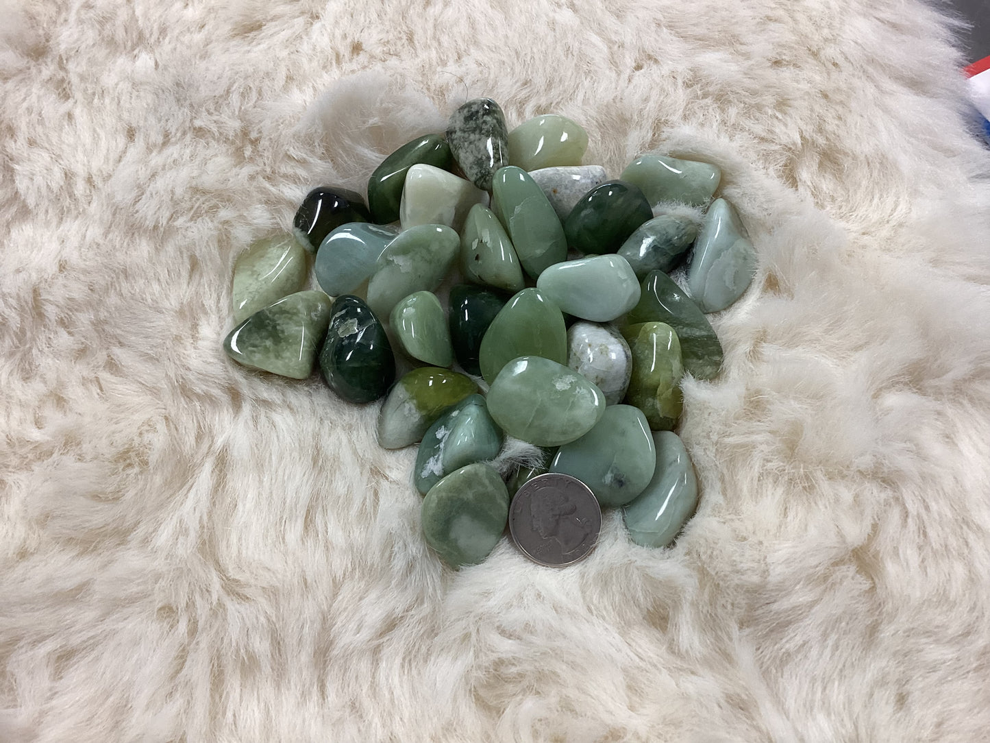 Tumbled Jade - Light Green