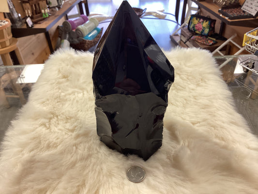 Semi-Polished Obsidian Point