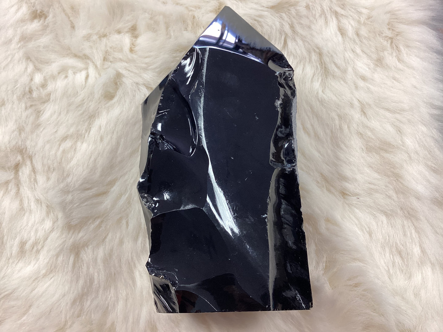 Semi-Polished Obsidian Point