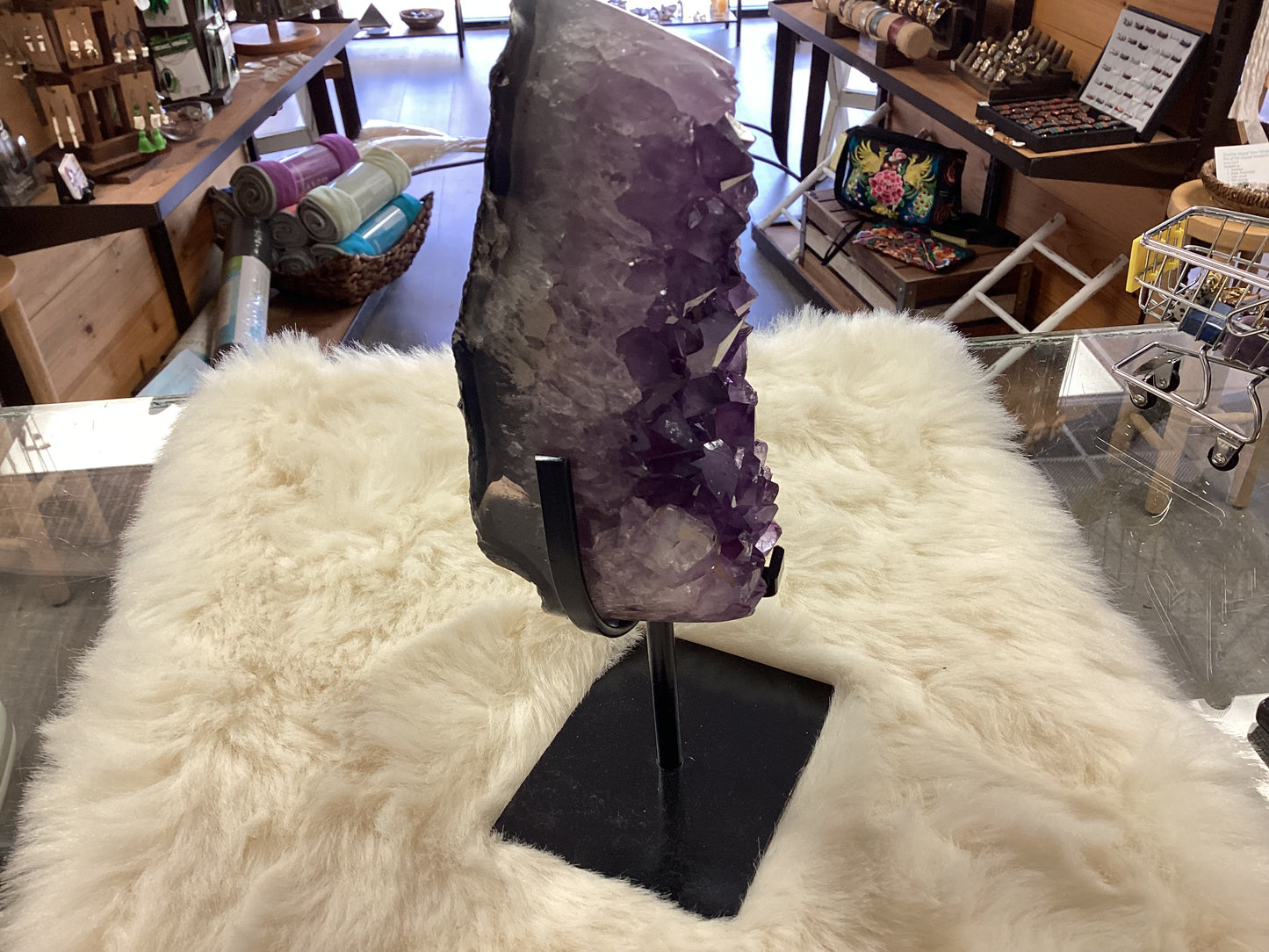 Amethyst Cluster on Stand