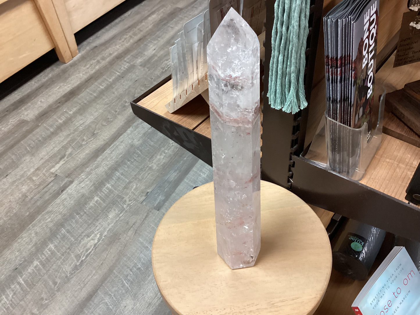 Natural Strawberry Quartz Point - XL