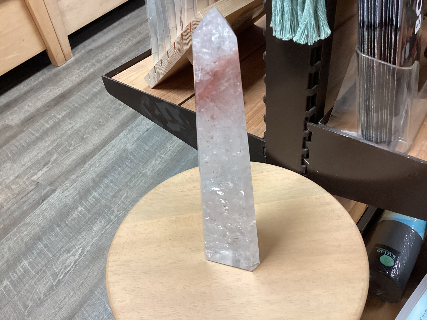 Natural Strawberry Quartz Point - Large