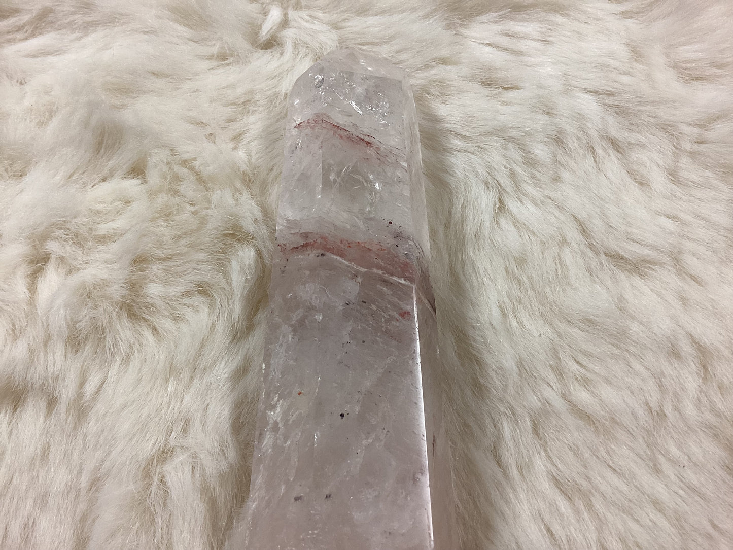 Natural Strawberry Quartz Point - XL