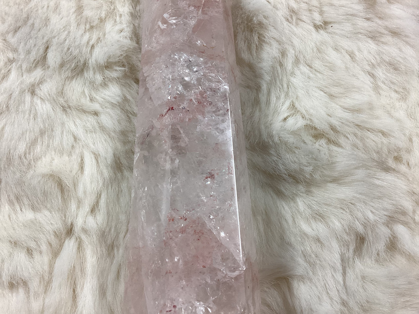 Natural Strawberry Quartz Point - XL