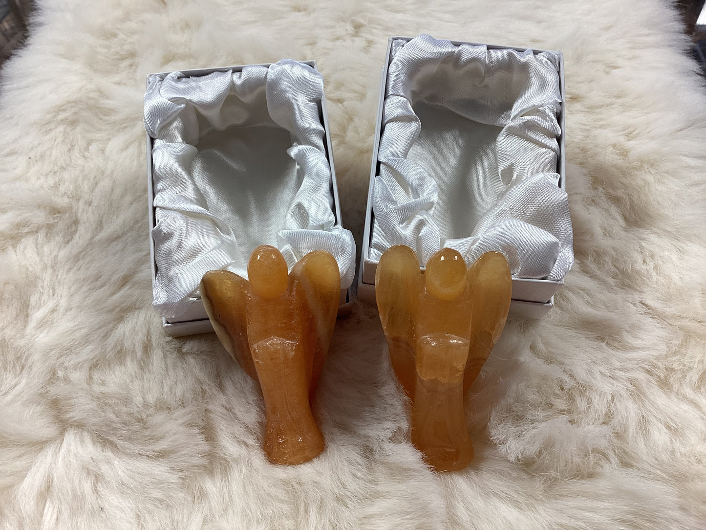 Orange Calcite Angels