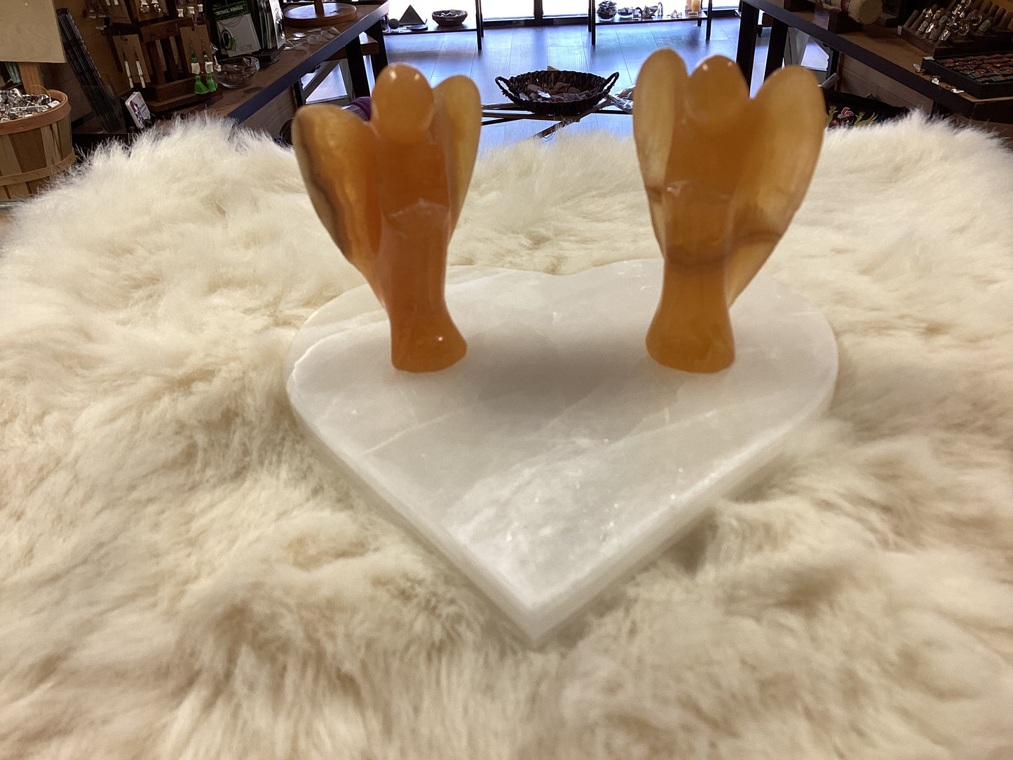 Orange Calcite Angels