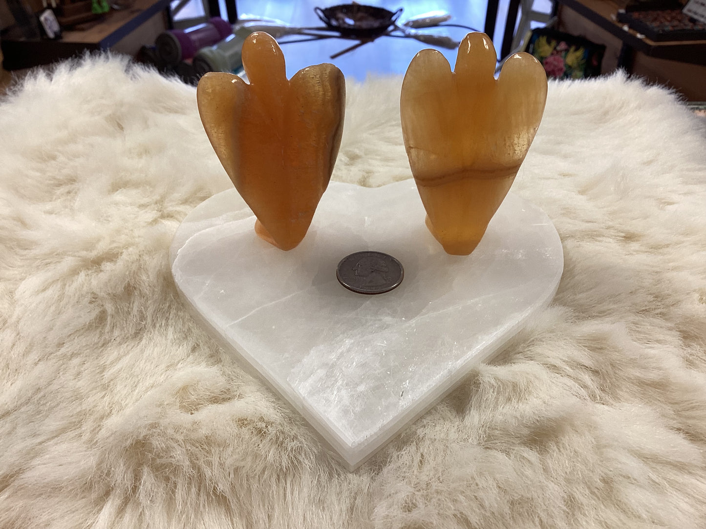 Orange Calcite Angels