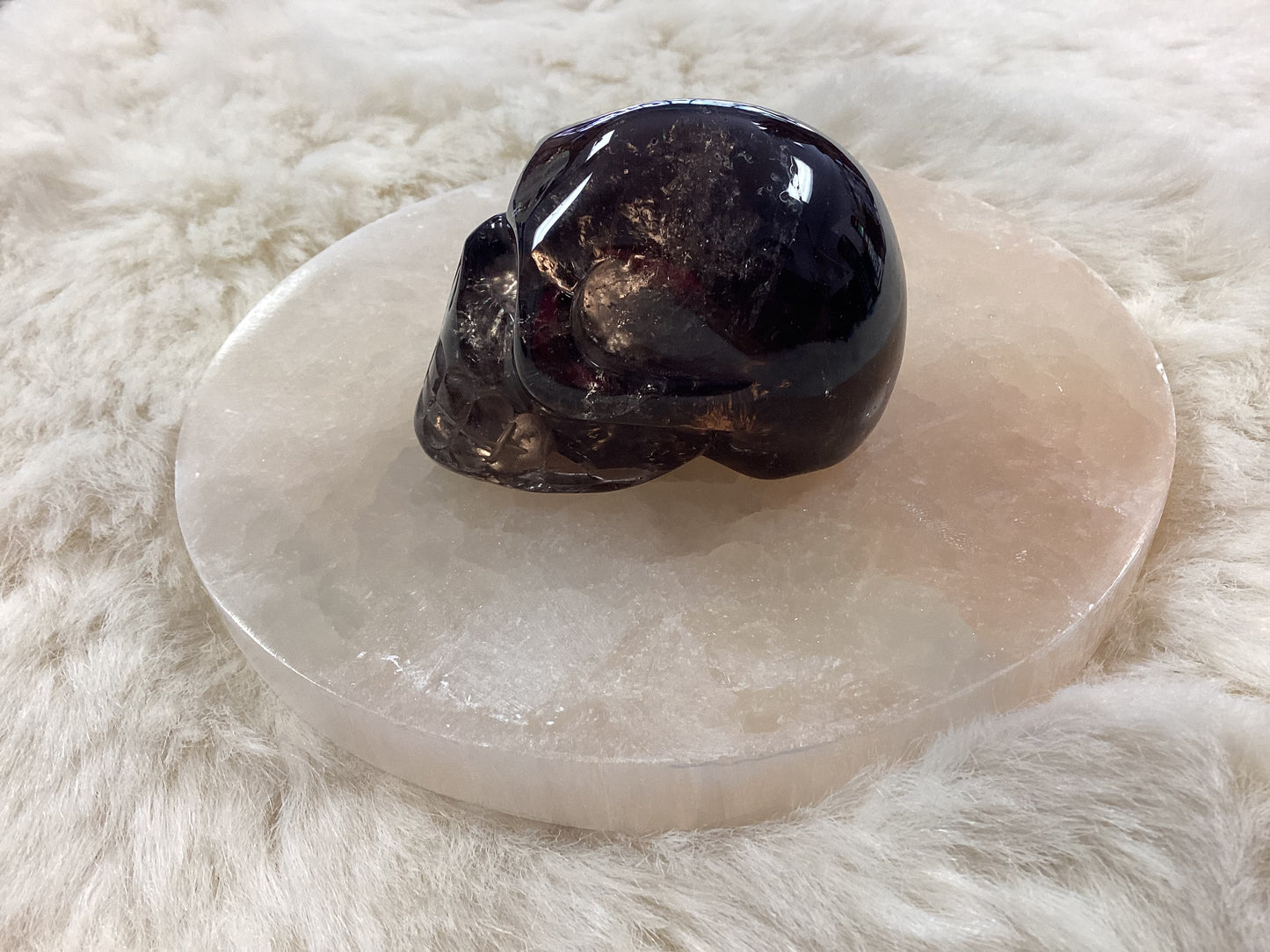 Smoky Quartz Skull - Medium