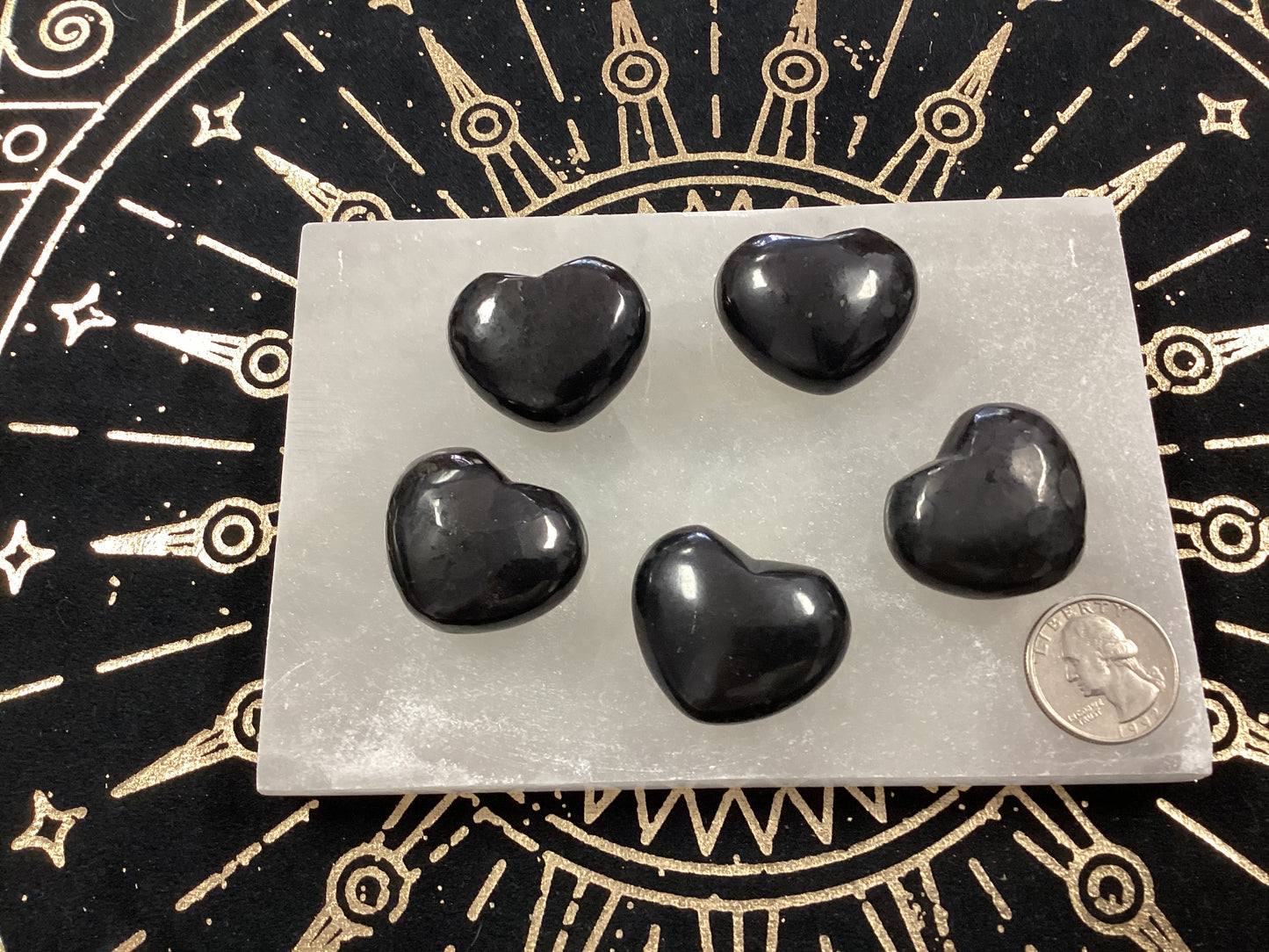 Shungite Hearts