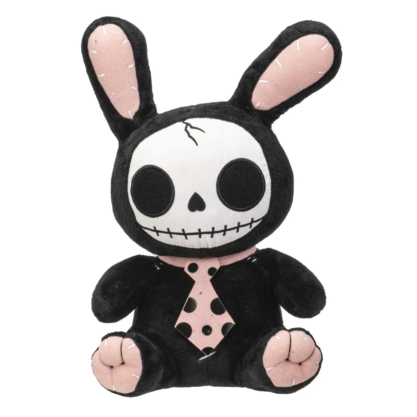 Furrybones Black/Pink Bun Bun Stuffed Plush