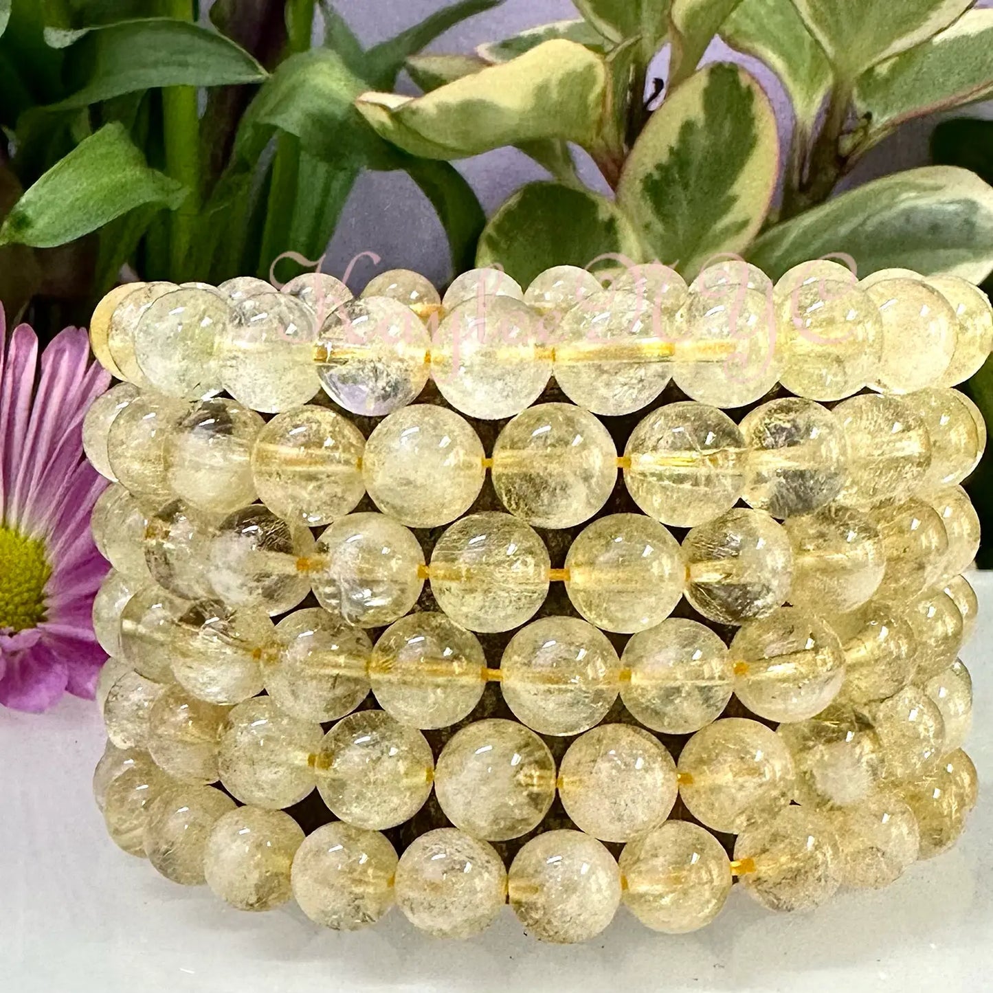 Elastic Bracelets - Citrine