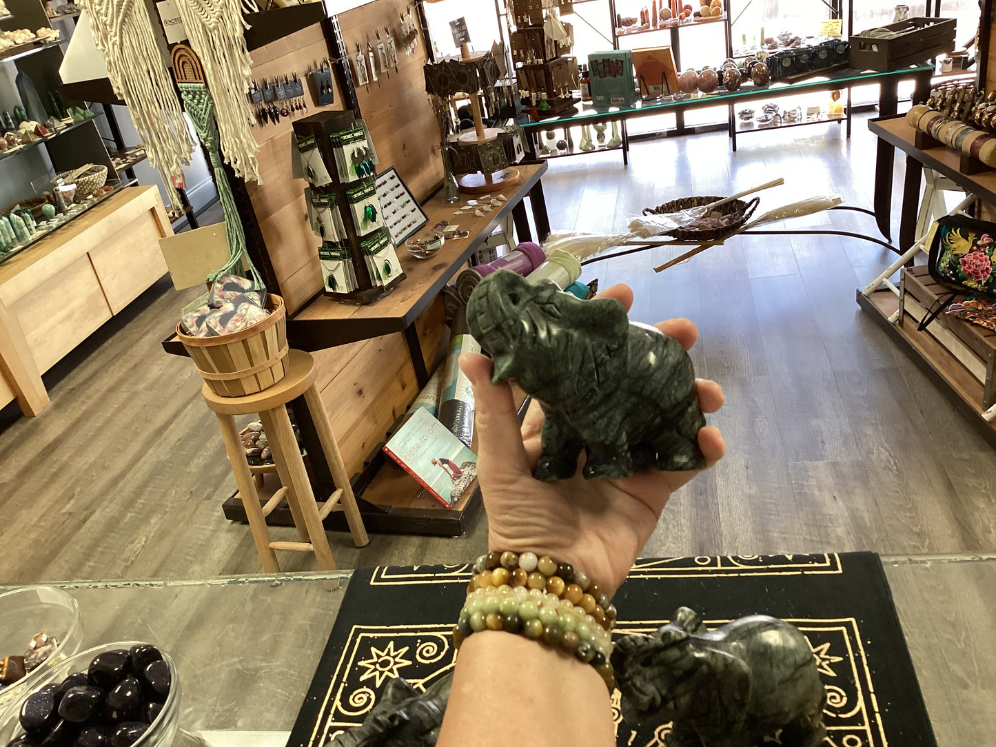 Nephrite Jade Elephants