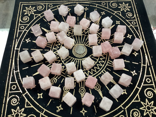 Rose Quartz Cubes