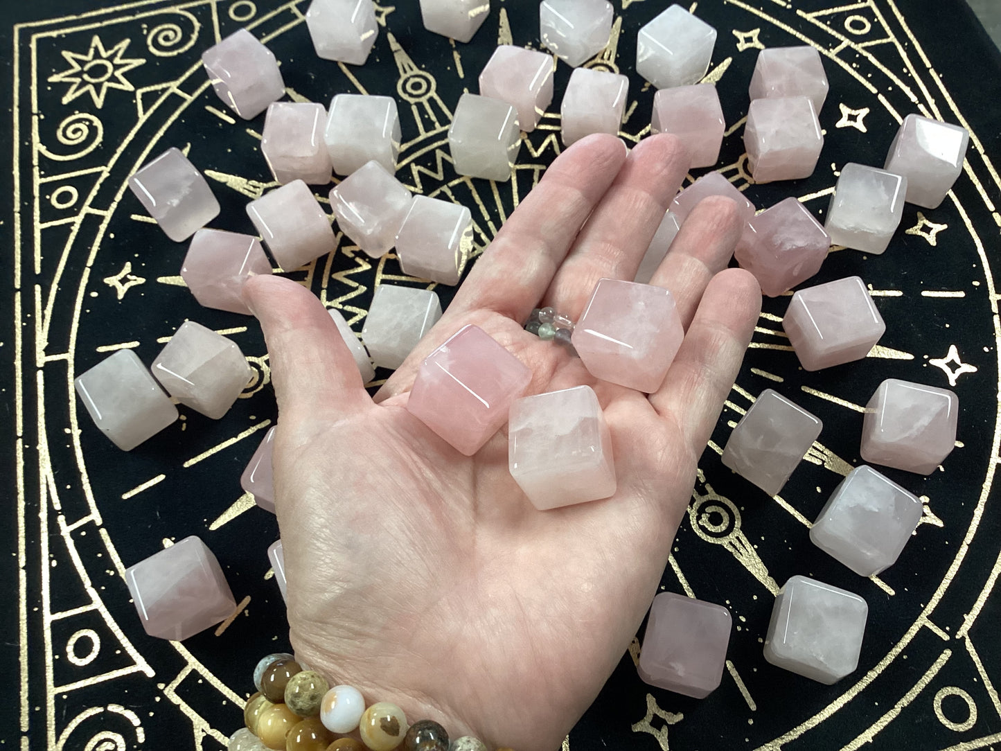 Rose Quartz Cubes