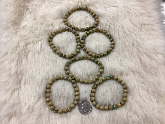 Elastic Bracelets - Unakite Jasper