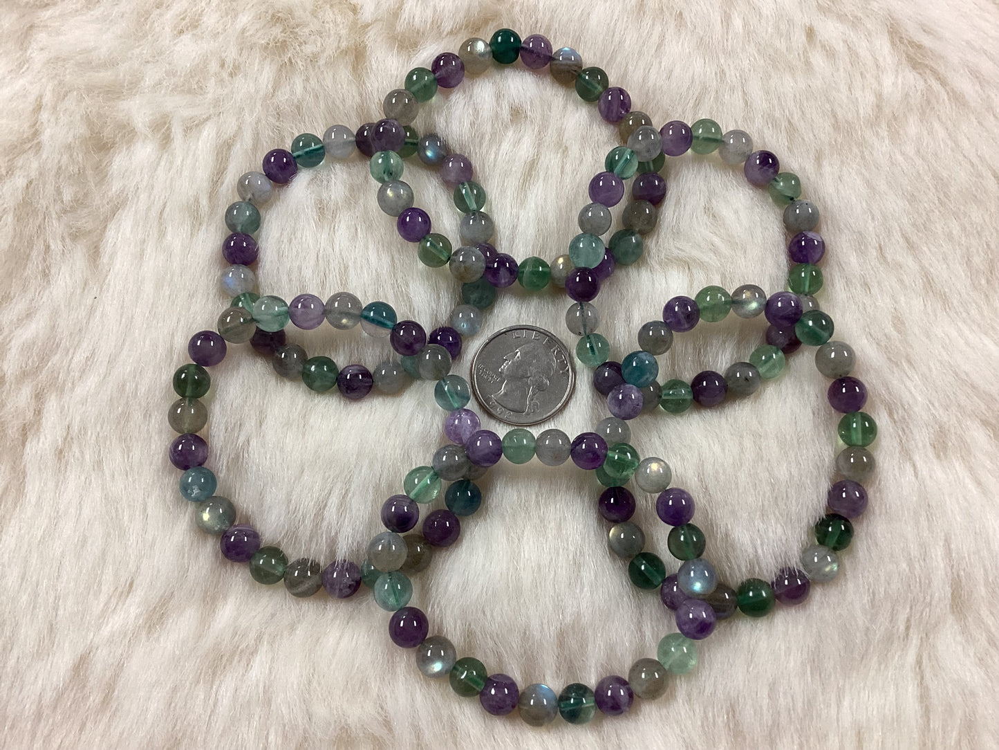Elastic Bracelets - Crown Chakra